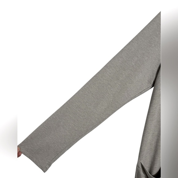 J.Jill Fit Open Front Hoodie Oversized Cardigan Sz Medium Cotton Blend Stretch - Picture 4 of 7